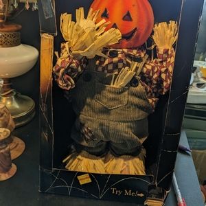 Vintage Halloween Battery Operated Fiber Optic Jack-o'-lantern.